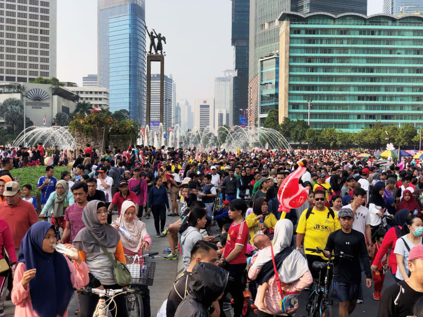 A typical Car-Free Day in Jakarta, which closes off the capital’s main roads, will see hordes of residents flocking to the streets.