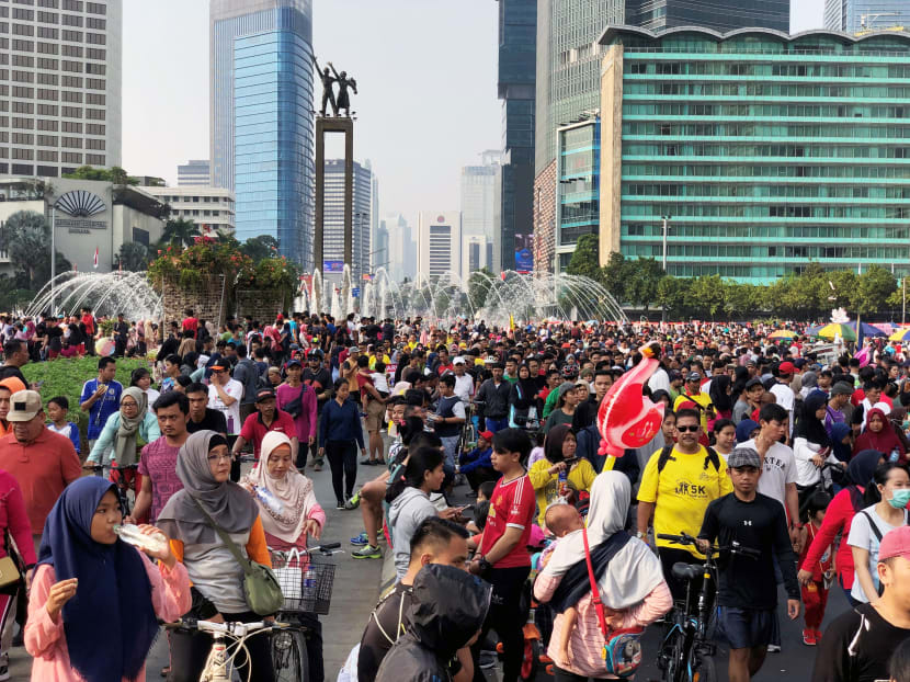 A typical Car-Free Day in Jakarta, which closes off the capital’s main roads, will see hordes of residents flocking to the streets. A typical Car-Free Day in Jakarta, which closes off the capital’s main roads, will see hordes of residents flocking to the streets.