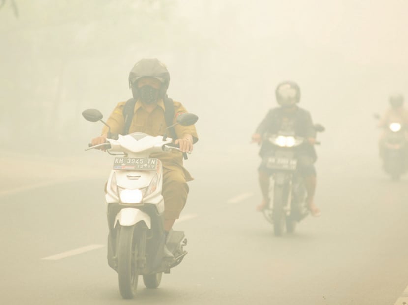 The smoky haze that covered a swathe of Indonesia last year was estimated to have caused respiratory problems for half a million people. Photo: Reuters The smoky haze that covered a swathe of Indonesia last year was estimated to have caused respiratory problems for half a million people. Photo: Reuters