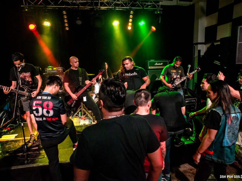 Truth Be Known, a Singapore death-metal band, performing in December 2018.