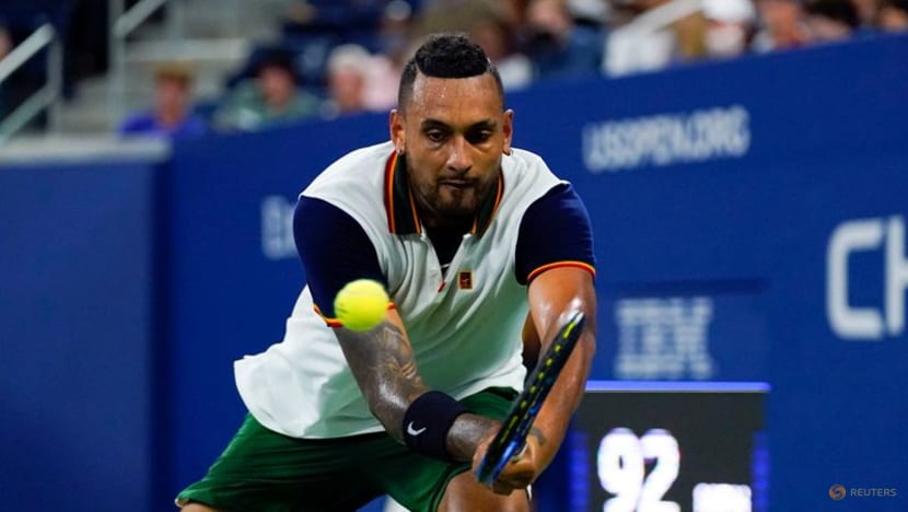 Tennis: Kyrgios throws in the towel in first round loss Tennis: Kyrgios throws in the towel in first round loss