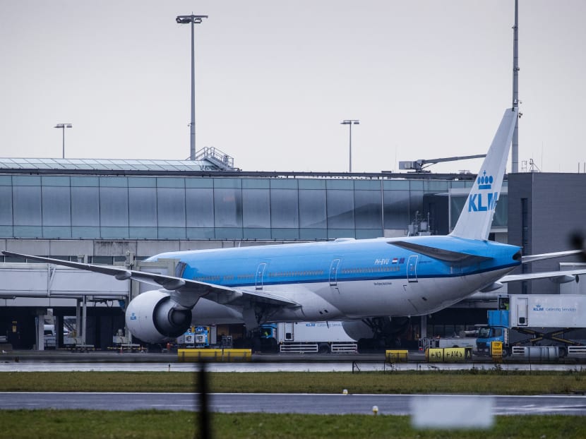 Dutch health authorities said that 61 passengers who arrived on two flights at Amsterdam's Schiphol Airport (pictured) on Nov 26 had tested positive for the coronavirus, 13 of them with the new Omicron variant. The positive cases were quarantined in a hotel near Amsterdam's Schiphol Airport.