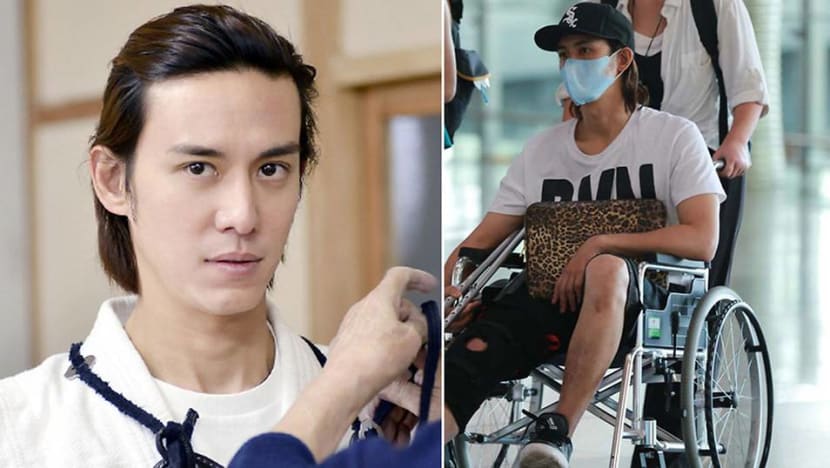 Baron Chen unable to walk after sustaining an injury during filming