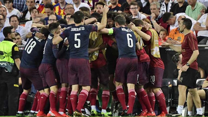Football: Aubameyang's hat-trick as Arsenal sweep into Europa League final Football: Aubameyang's hat-trick as Arsenal sweep into Europa League final