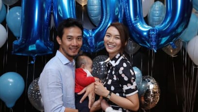 Qi Yuwu And Joanne Peh Celebrate Their Son’s 100th Day