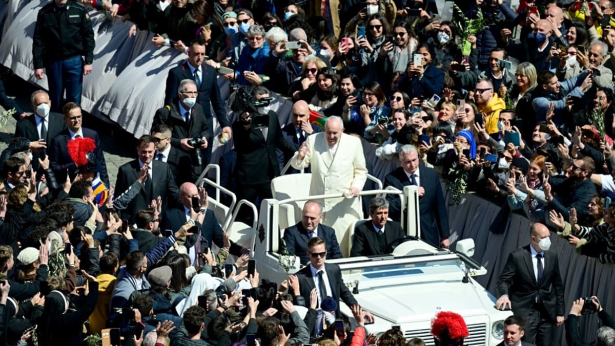 Pada Minggu Palma, Paus menyerukan gencatan senjata Paskah di Ukraina