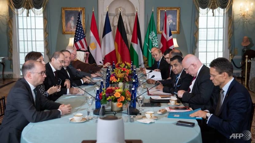 Pompeo urges coalition to take back Islamic State detainees, boost funding Pompeo urges coalition to take back Islamic State detainees, boost funding