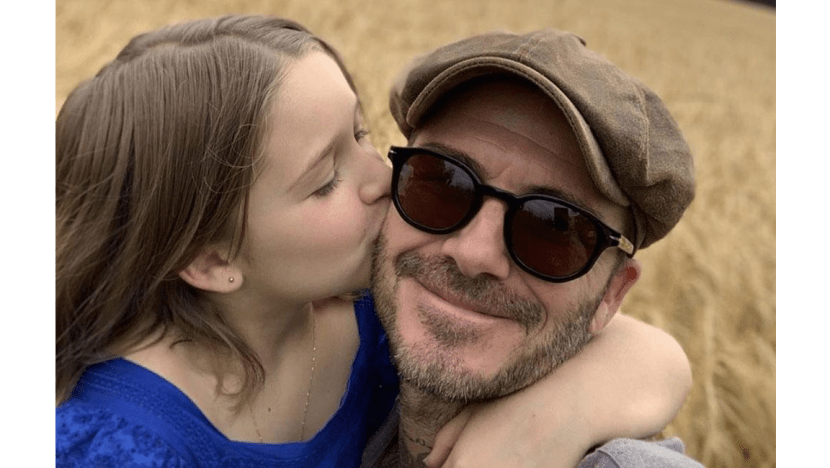 David Beckham asks daughter Harper to 'stop growing up' on 8th birthday