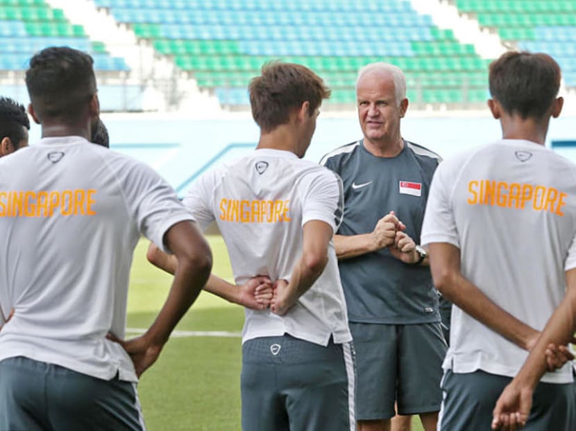Former Singapore national coach Bernd Stange, a German, tried unsuccessfully to get his players to play the type of football he preaches.