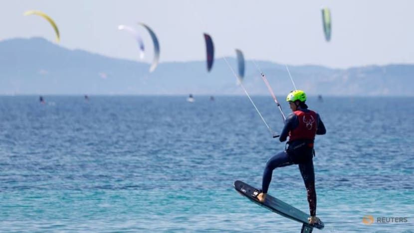 Olympics-France's Mazella ready for kitefoil lift-off at Paris Games Olympics-France's Mazella ready for kitefoil lift-off at Paris Games