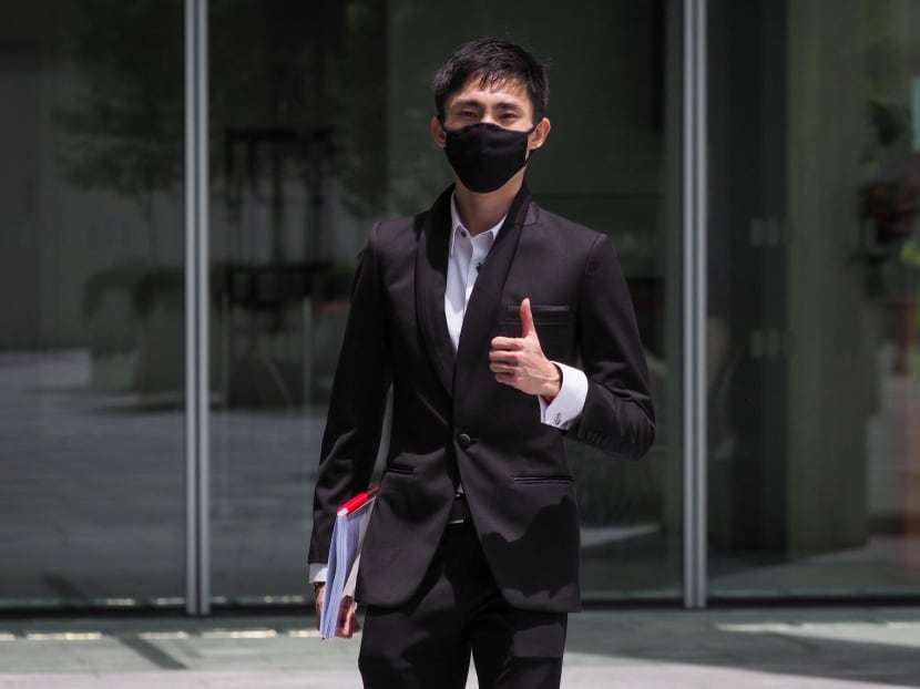 Marathoner Soh Rui Yong arriving at the State Courts on Sept 11, 2020.