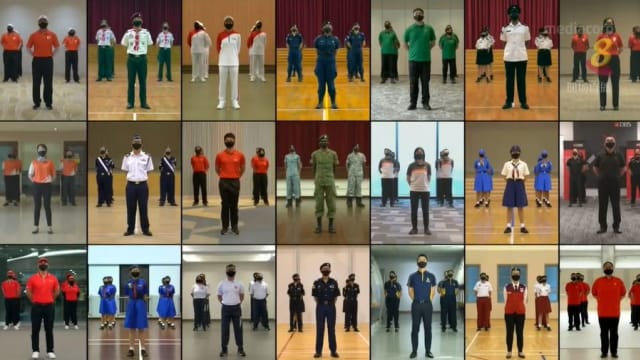 九所学校青年制服团体 首次"虚拟"参与国庆检阅礼