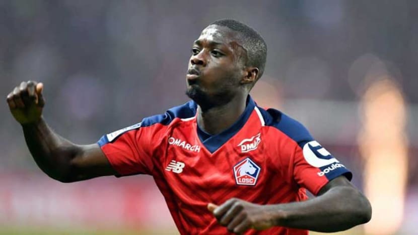 Football: Arsenal sign Lille winger Nicolas Pepe for club record fee Football: Arsenal sign Lille winger Nicolas Pepe for club record fee