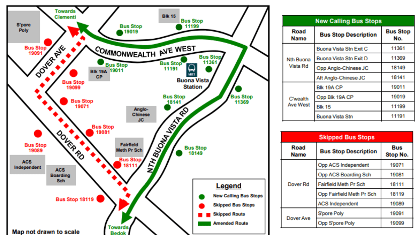 14 Bus Route Map Petitioners Voice Concerns About Bus Route Change That Will Skip School  Stops Along Dover Road - Cna