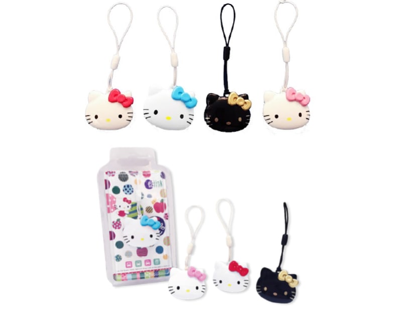 The Hello Kitty EZ-Charms and packaging. Photo: EZ-Link