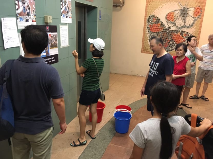 Water outage at Toa Payoh HDB block sees residents queue for water