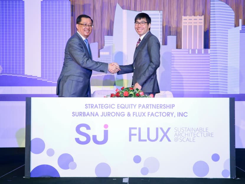 From left: Surbana Jurong’s Group CEO Wong Heang Fine and Flux CEO and Founder Nicholas Chim. Photo: Surbana Jurong
