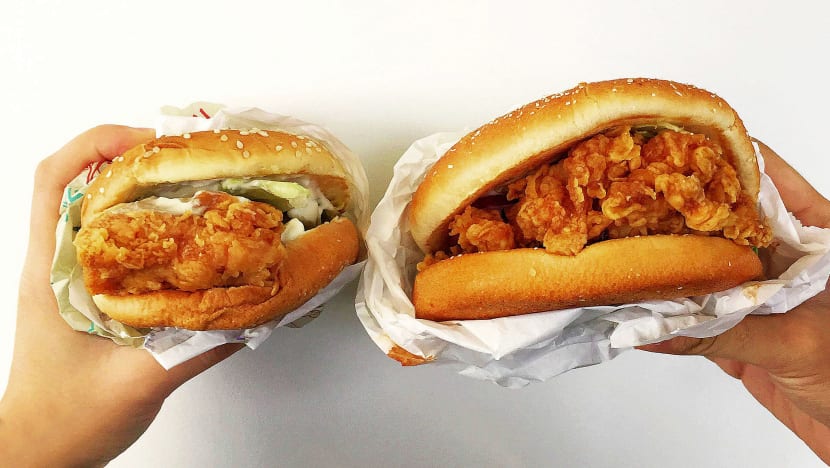 We Tried Eating An Entire Extra-Large Zinger Burger From KFC… And Failed