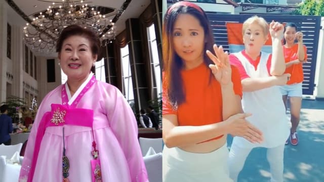 欢度国庆日　金银姬携女佣大跳BTS舞蹈