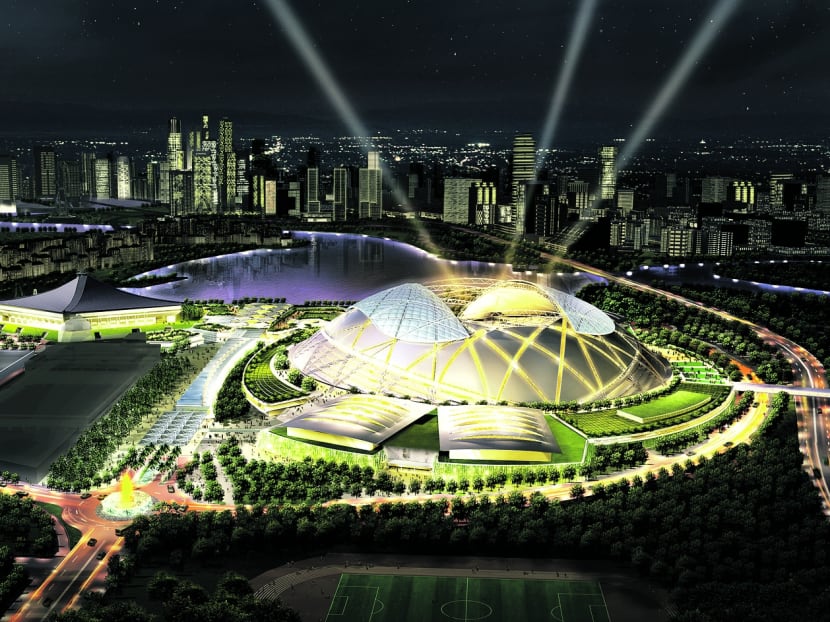 The Singapore Sports Hub will be fully operational from the last week of March next year. ARTIST’S IMPRESSION: SINGAPORE SPORTS HUB