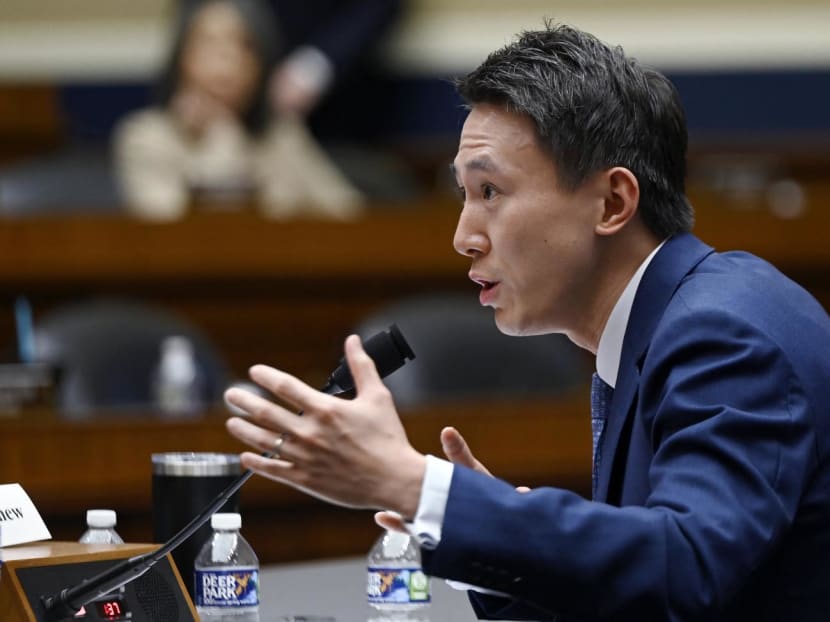 TikTok CEO Chew Shou Zi testifies before the House Energy and Commerce Committee on March 23, 2023 in Washington, DC.