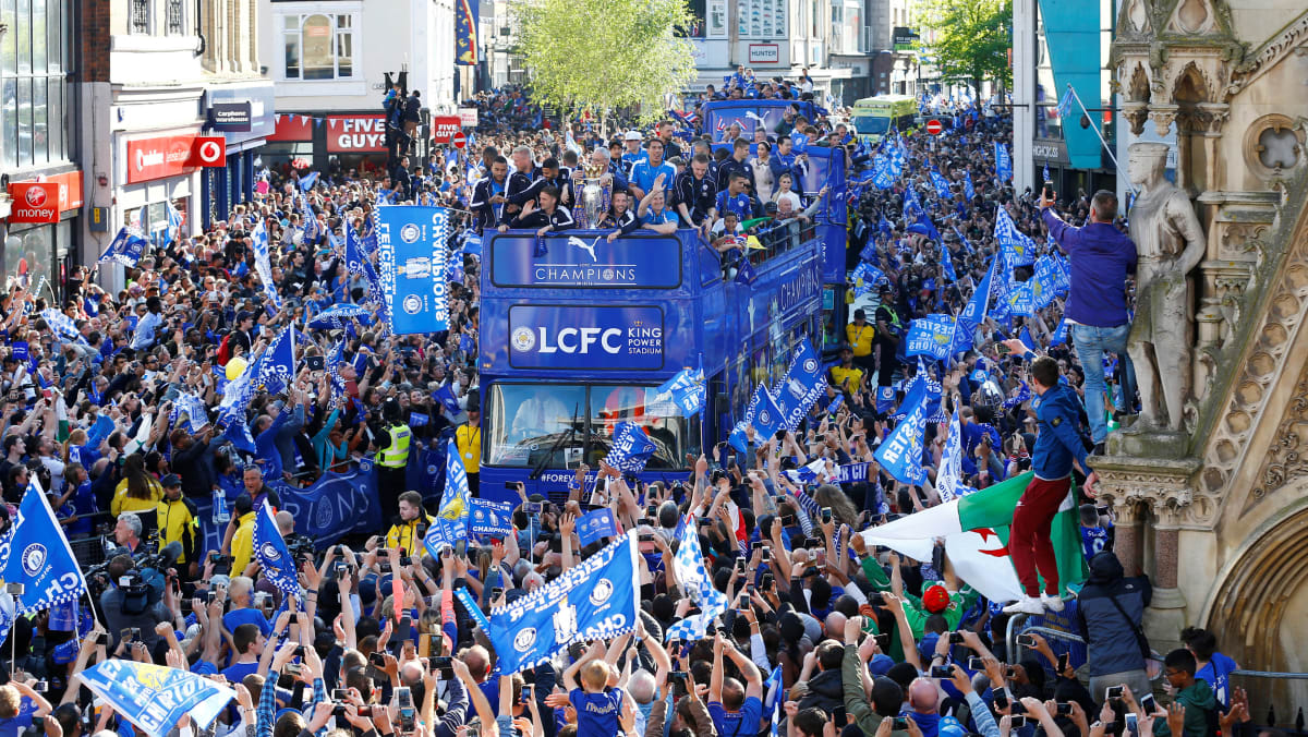 Thousands turn out as Leicester parade trophy TODAY