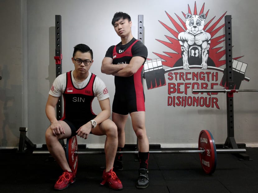 Powerlifter Matthew (left) and his brother and coach Marcus Yap. Photo: Jason Quah/TODAY. All other photos: Powerlifting Singapore and International Powerlifting Federation