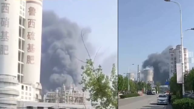 山东一化工厂区发生爆炸 五死一伤