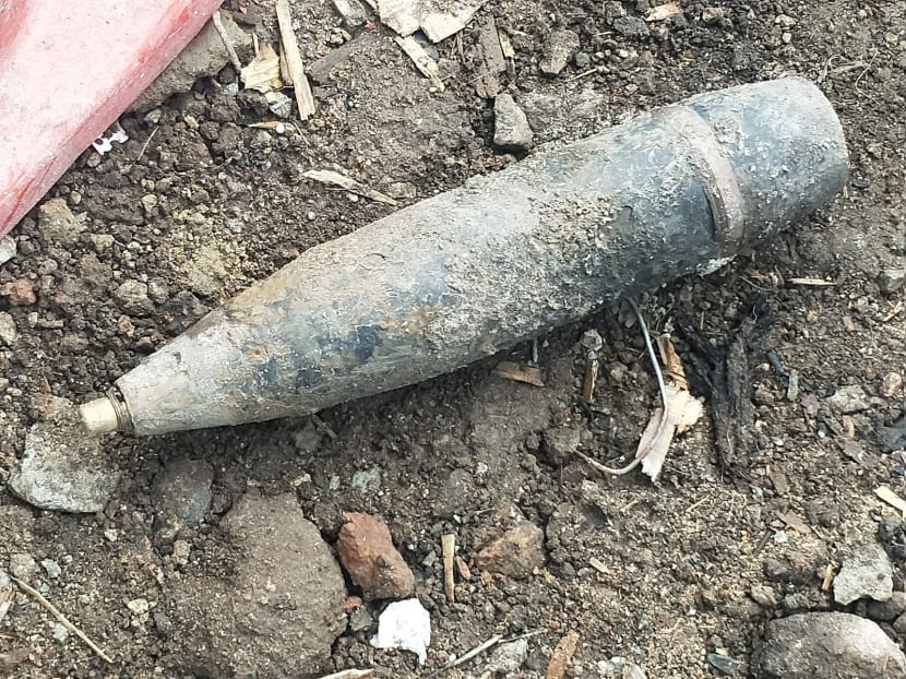 An explosive object, with origins yet to be determined, was found at a construction site located at 60, Geylang Lorong 23 on July 23, 2019.