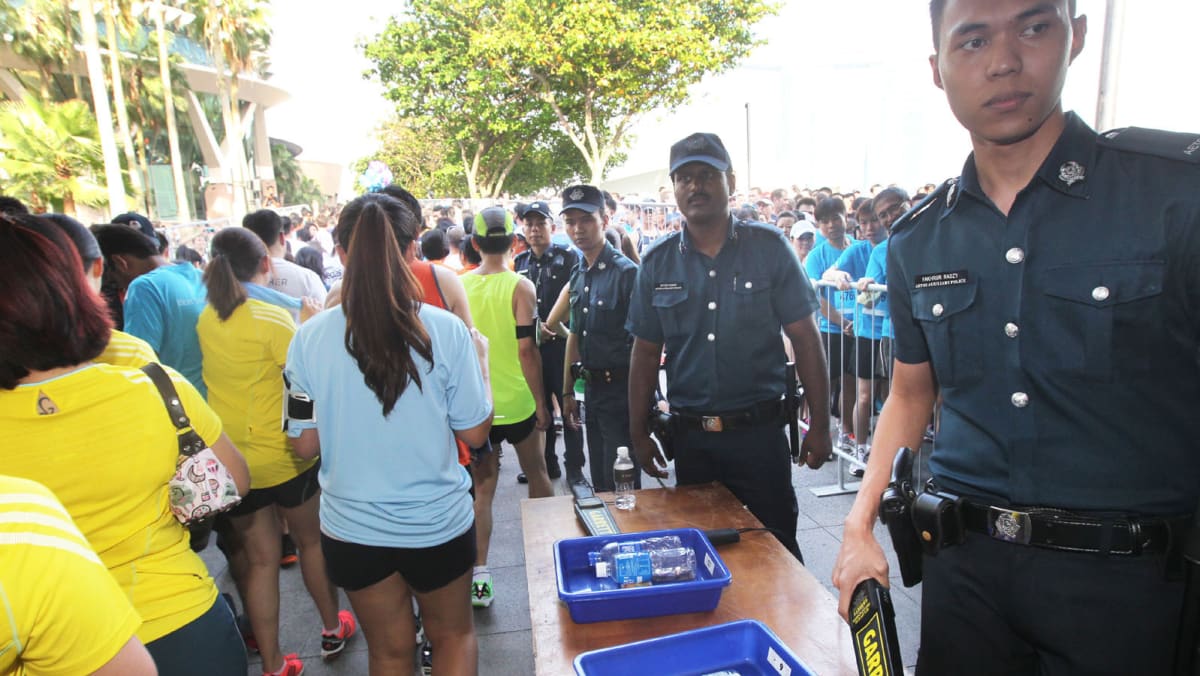Gallery Heightened security at JP run TODAY