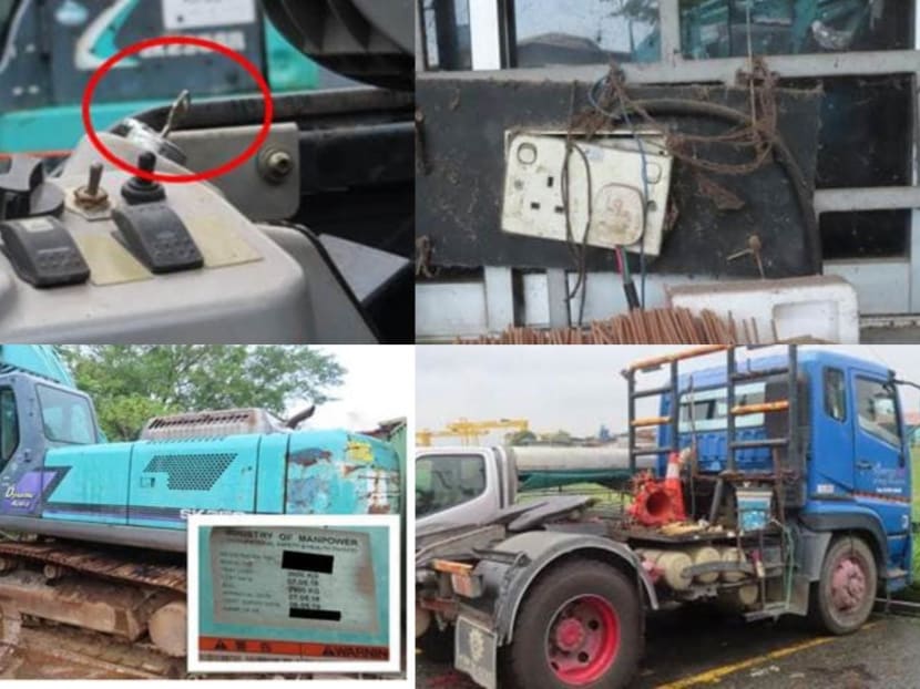 Multiple safety lapses were found during a Ministry of Manpower inspection of Synergy-Biz's premises. Multiple safety lapses were found during a Ministry of Manpower inspection of Synergy-Biz's premises.