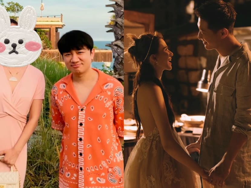 Wong Cho Lam wore a S3,000 outfit to Laurinda Ho and Shawn Dou's