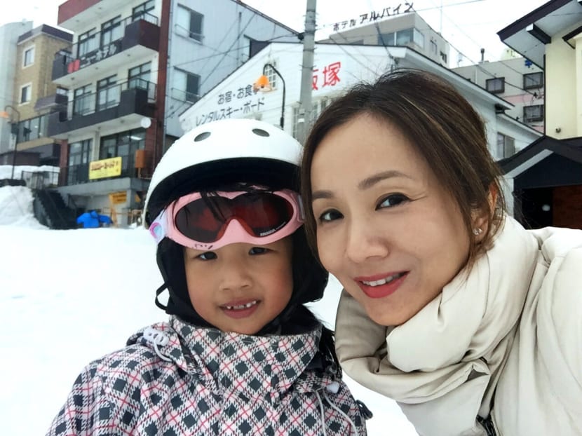 On a recent trip in Japan, Diana Ser - pictured here with her six-year-old daughter - noted how graciousness and respect are ingrained in kids from a young age. Photo: Diana Ser