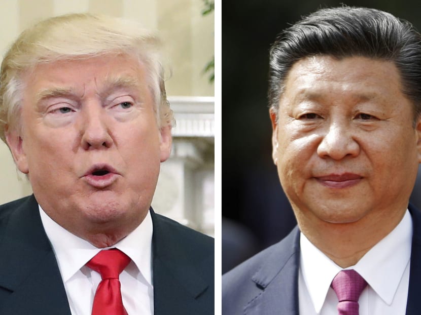Combination file photo of US President Donald Trump and Chinese President Xi Jinping. Photo: AP