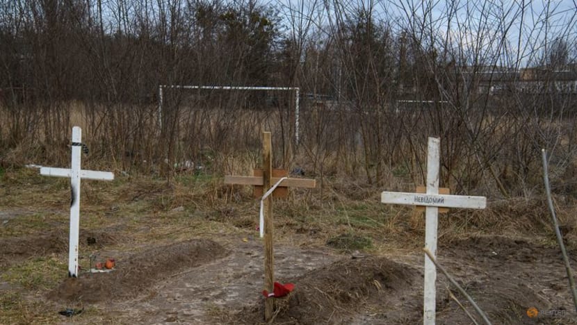 Ukraine's ombudswoman says up to 300 bodies may be in Bucha mass grave