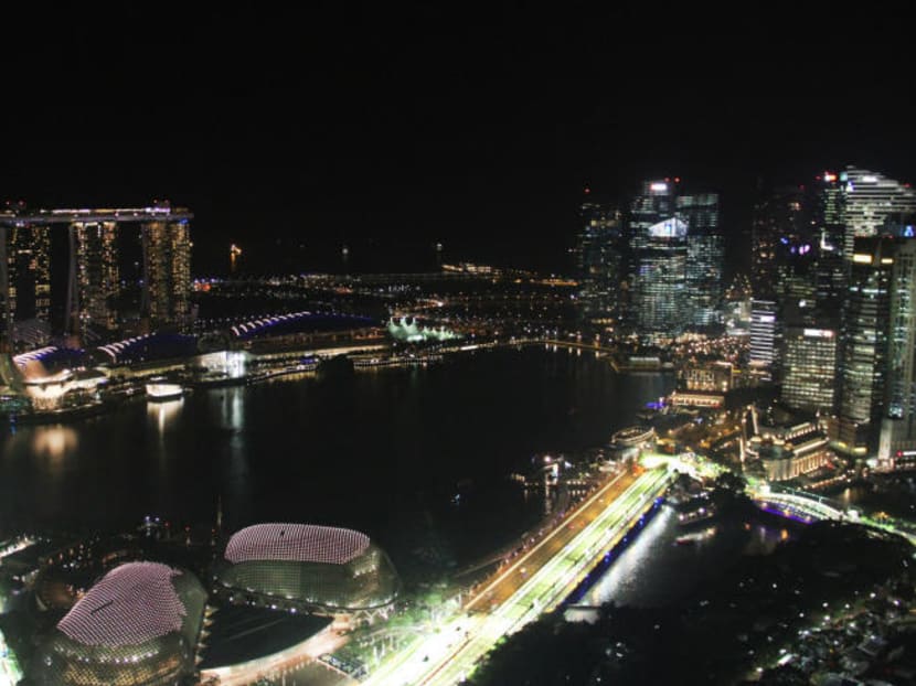 Night city skyline of Singapore. TODAY file photo