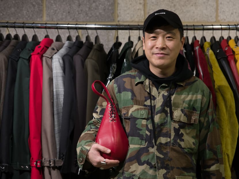Japanese fashion designer and former boxer Arashi Yanagawa poses for a picture at a fashion studio in east London on Jan 6, 2017. Photo: AFP
