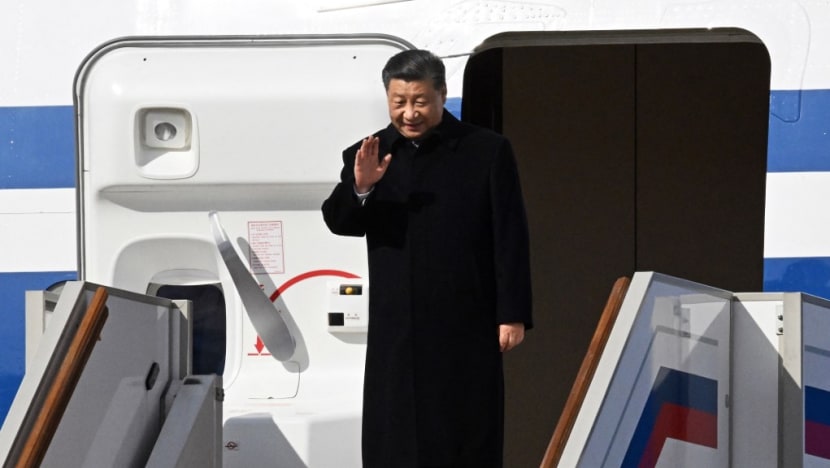 China's Xi Jinping arrives in Russia for talks with Vladimir Putin - CNA