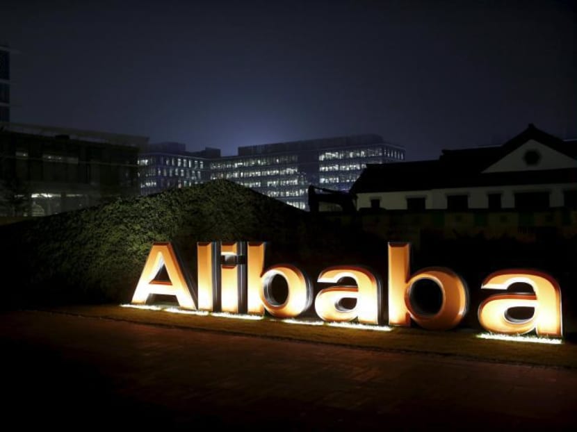 The logo of Alibaba Group is seen inside the company's headquarters in Hangzhou, Zhejiang province. Photo: Reuters