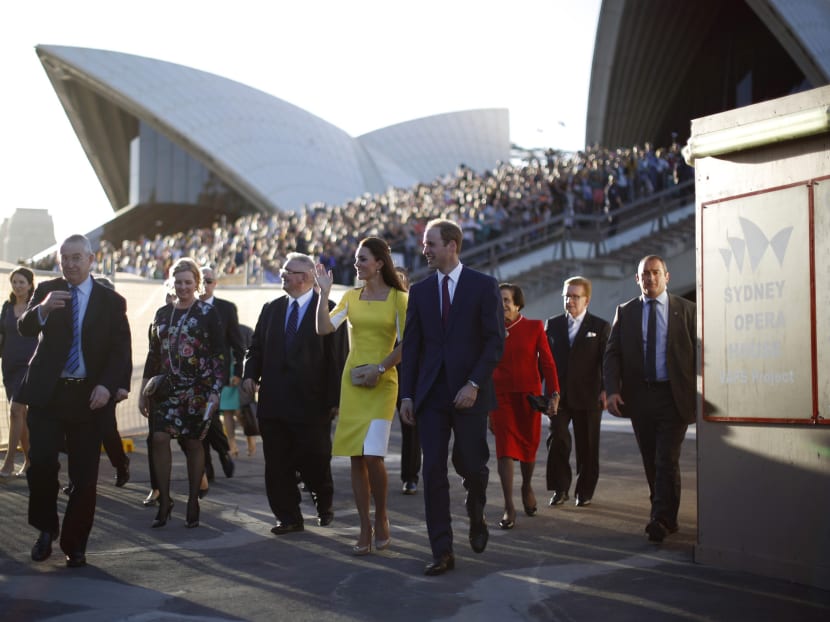 William and Kate arrive in Sydney