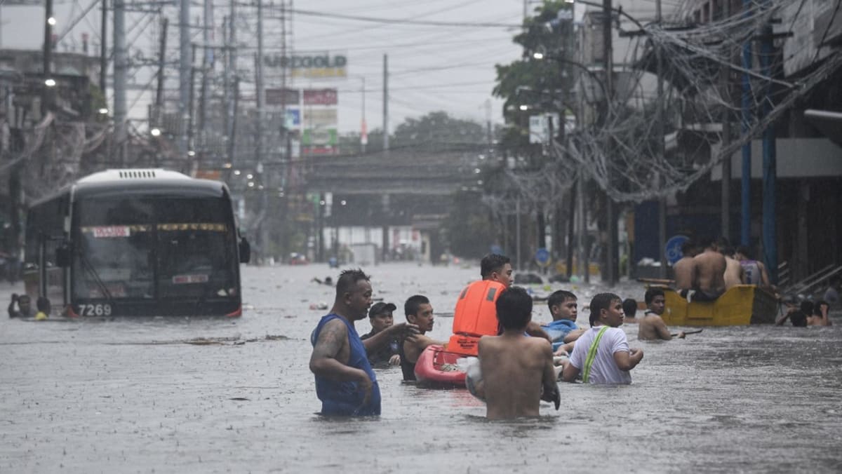 Streets turned into rivers as Typhoon Gaemi blows past Philippines CNA