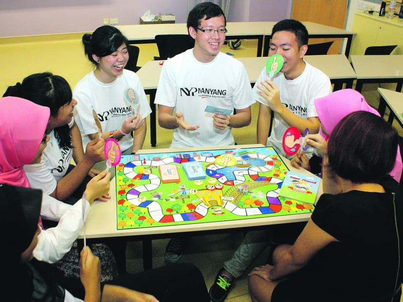 Nanyang Polytechnic students developed Famitopia from a final-year social work project. Photo: Xabryna Kek