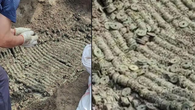 中国村民挖出大量古币 文物部:出自宋代 - 8world