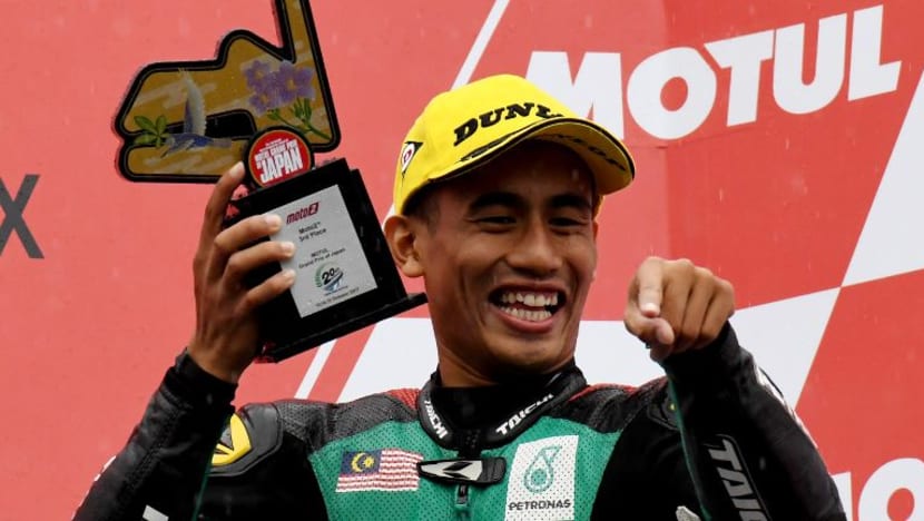 Hafizh Syahrin Abdullah raih tempat ke-3 kategori Moto2 Grand Prix Jepun