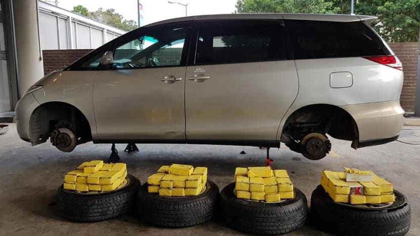 More than 1,000 packets of contraband cigarettes found in car tyres at Woodlands Checkpoint More than 1,000 packets of contraband cigarettes found in car tyres at Woodlands Checkpoint