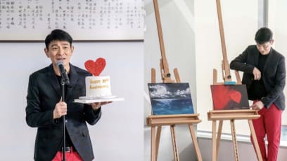 Andy Lau And His Daughter Have Been Taking Art Classes Together And Their Paintings Are Really Lovely