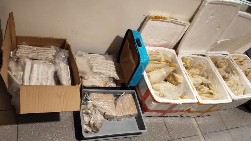Traveller caught with 150kg of meat in luggage to be charged with illegally importing food Traveller caught with 150kg of meat in luggage to be charged with illegally importing food