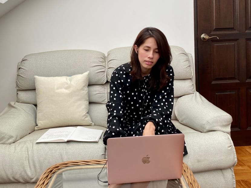 The author (pictured) says that as a clinical psychologist, she has struggled to really be present for each patient during a virtual consultation. The author (pictured) says that as a clinical psychologist, she has struggled to really be present for each patient during a virtual consultation.