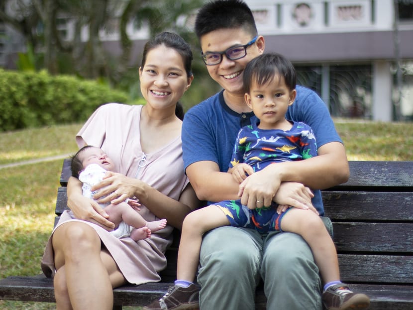 The author, seen here with his wife and two children, said that he previously struggled with the choice of whether to work at home and be around his son or to go to school to be more effective. The author, seen here with his wife and two children, said that he previously struggled with the choice of whether to work at home and be around his son or to go to school to be more effective.