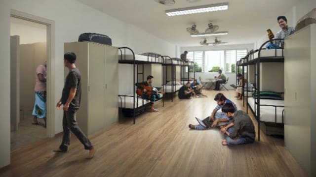 人力部将设公司建客工宿舍 两座宿舍将有9600床位
